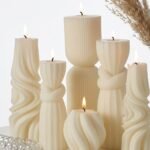 Velas Aromáticas Decorativas Modernas con Diseño Acanalado JOYWOOD