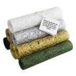 Papel de Envolver Floral de Rafia Ahuecado Evergreenwrap, Papel de Forro Interior para Ramos de Alta Textura